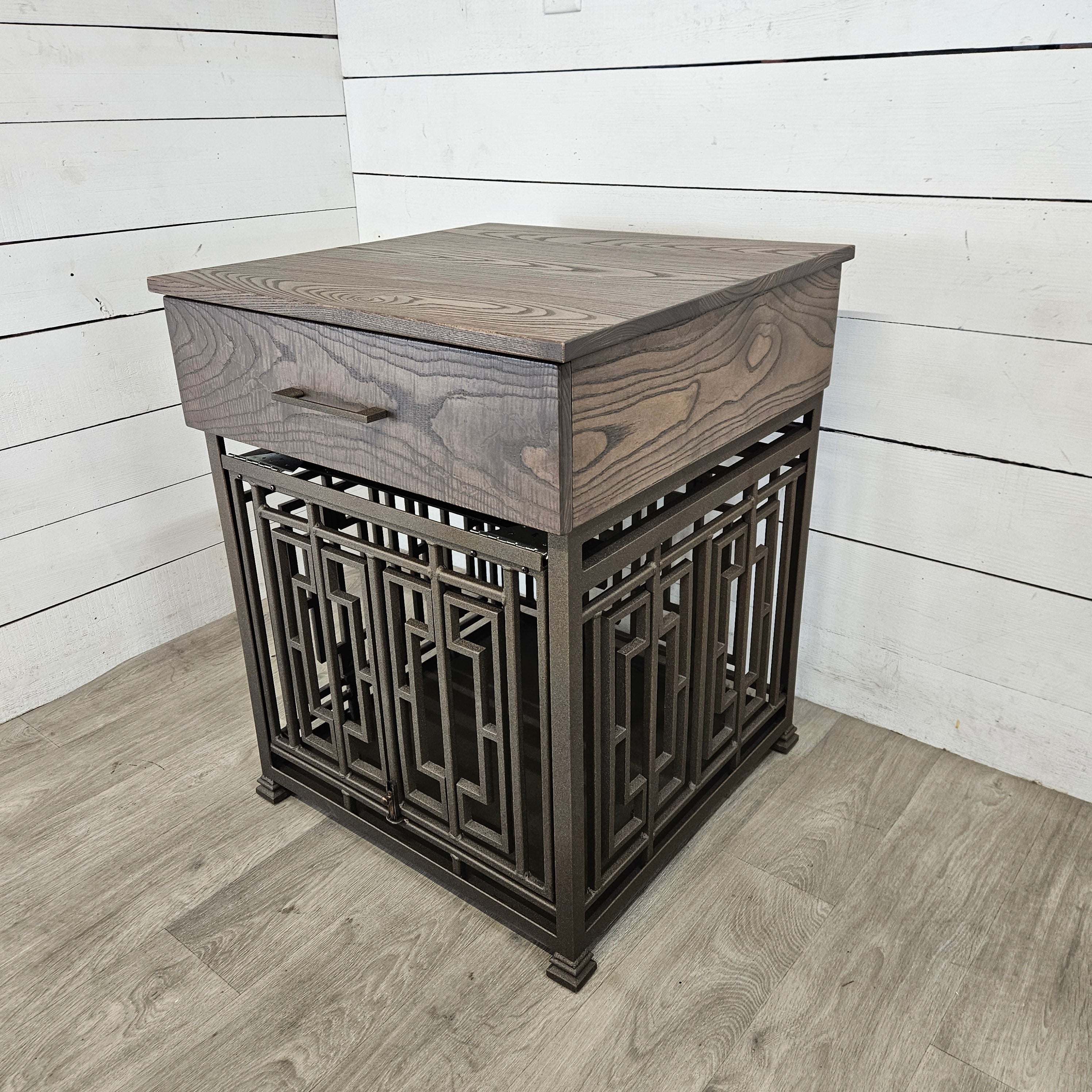 Small Dog Crate Furniture Collection | Luxury Handcrafted Designer Pet ... - Dog Crate Decor For Small Spaces With Compact Furniture And Small