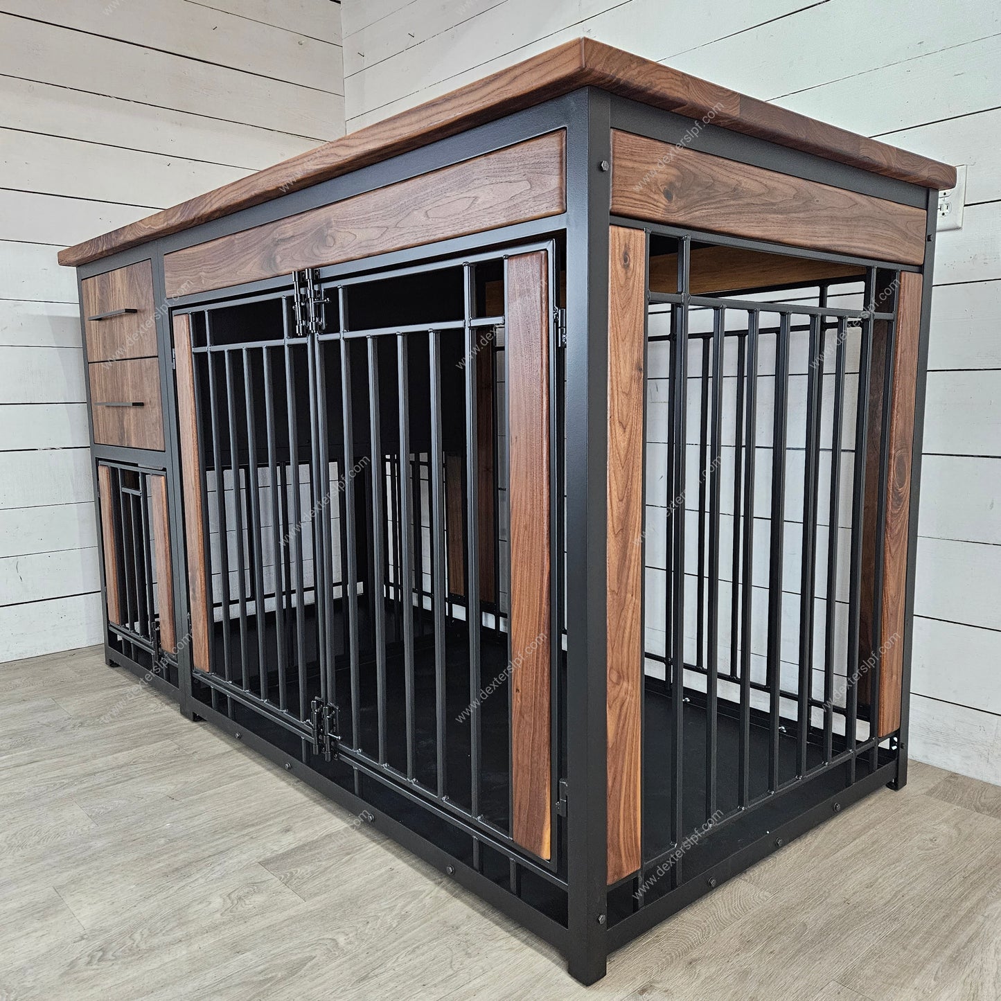 Tubby XXXLarge + Large Combo Dog Crate Furniture | Double Dog Crate