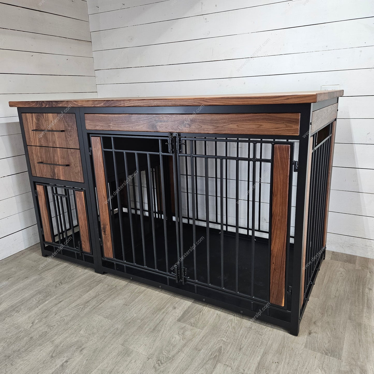 Tubby XXXLarge + Large Combo Dog Crate Furniture | Double Dog Crate