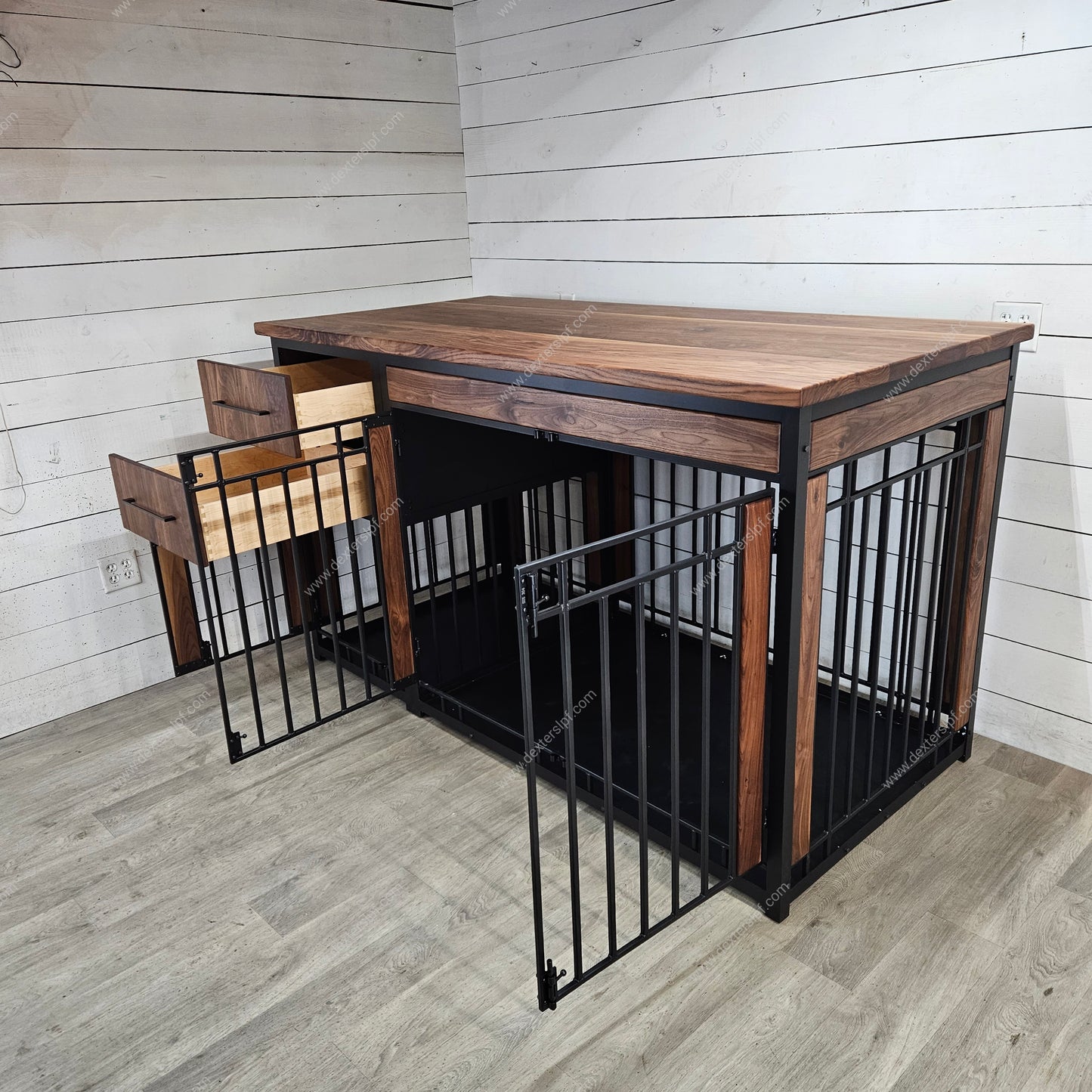 Tubby XXXLarge + Large Combo Dog Crate Furniture | Double Dog Crate