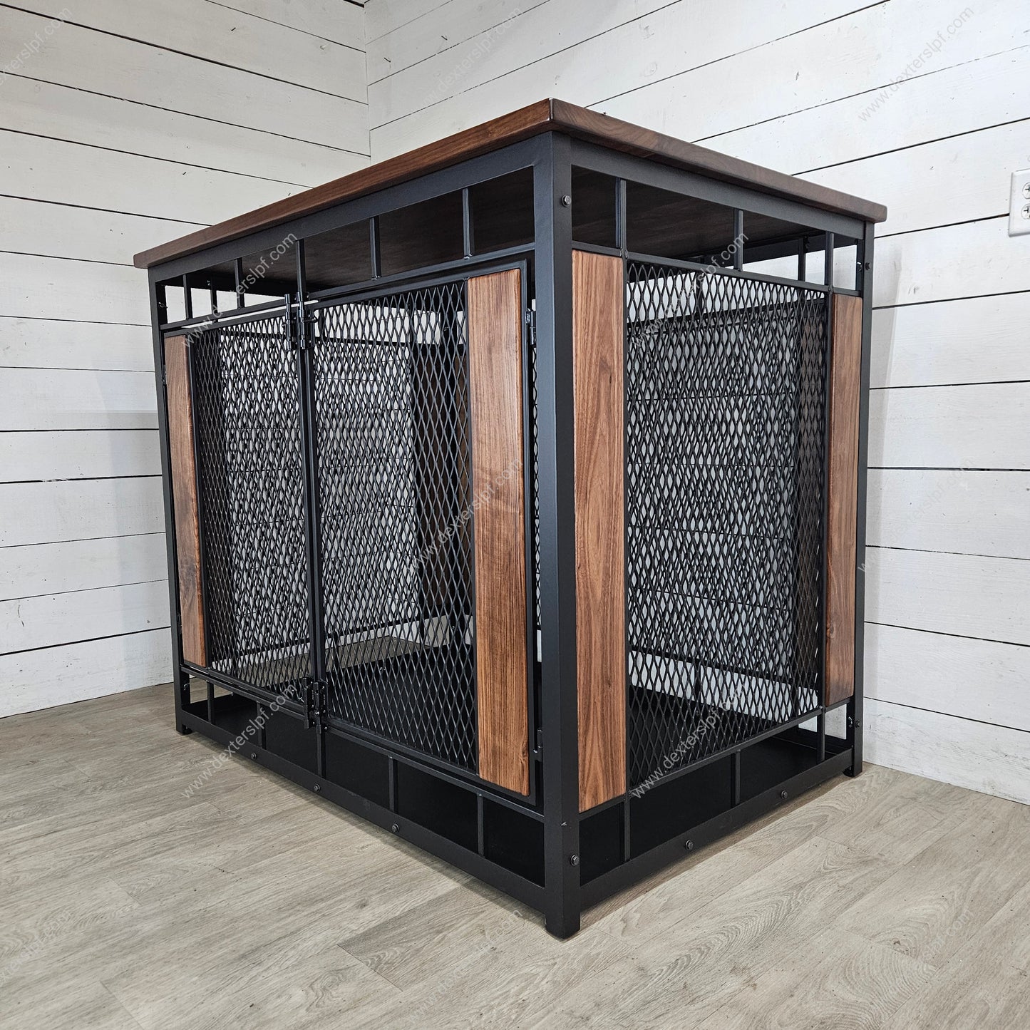 Raven XXX-Large Dog Crate Furniture | Modern XXL Dog Kennel with Industrial Design