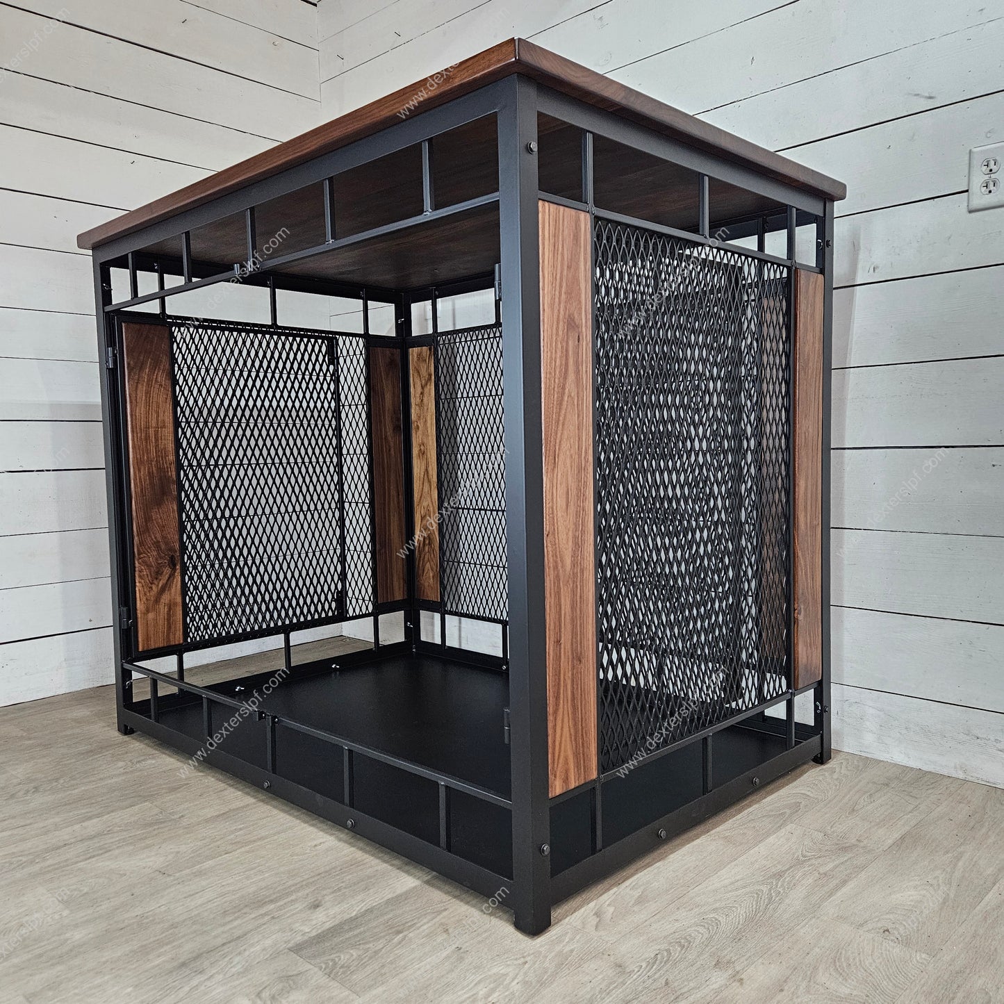 Raven XXX-Large Dog Crate Furniture | Modern XXL Dog Kennel with Industrial Design
