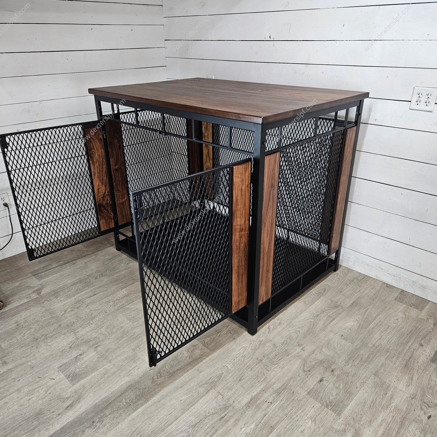 Raven XXX-Large Dog Crate Furniture | Modern XXL Dog Kennel with Industrial Design