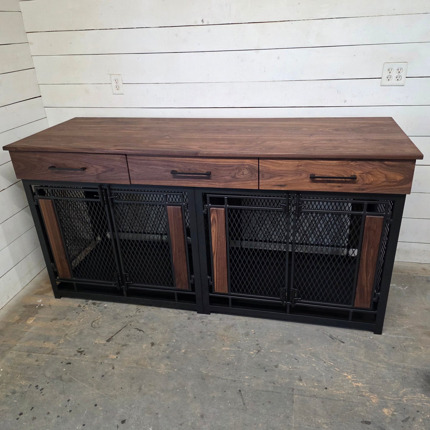 Final Payment for Raven Large Double Dog Crate Furniture | 3 Soft-Close Drawers