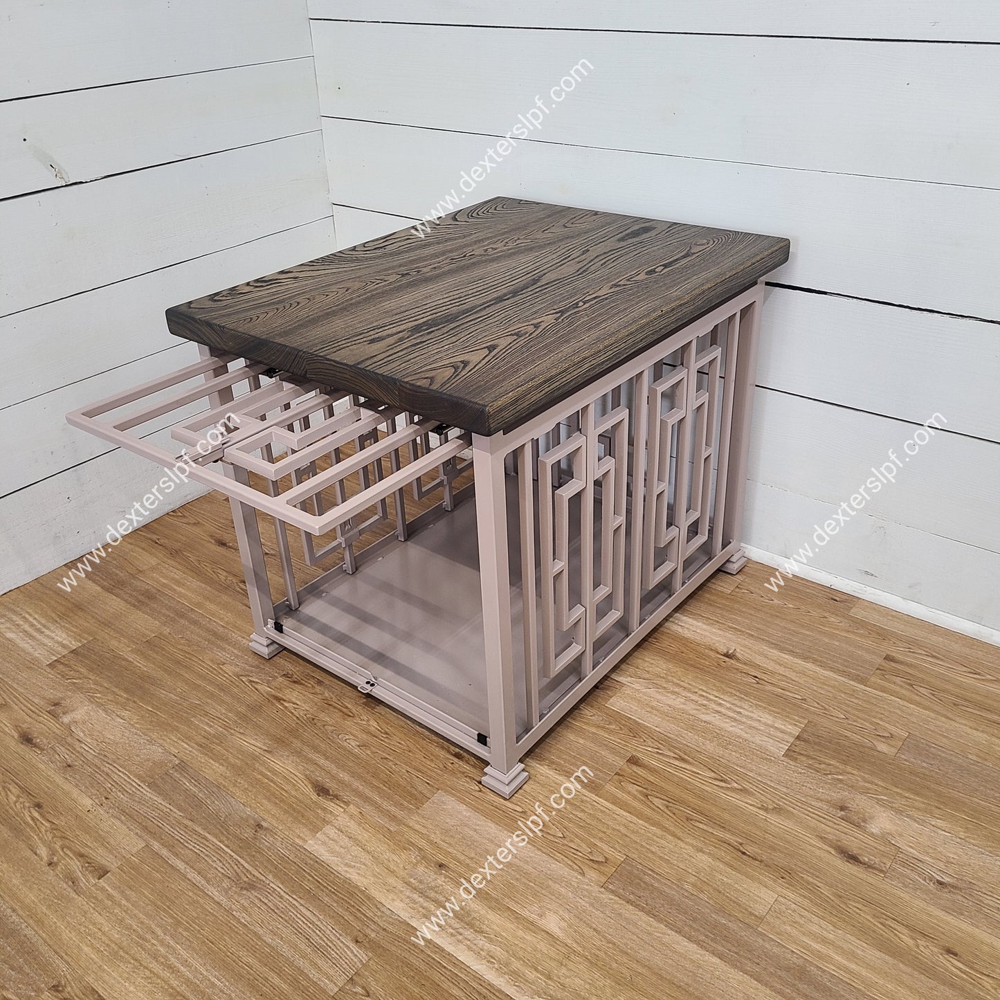 Layla Small Modern Dog Crate, Dog Crate Furniture, Dog Kennel Furniture, Dog Crate End Table, Dog Crate Table