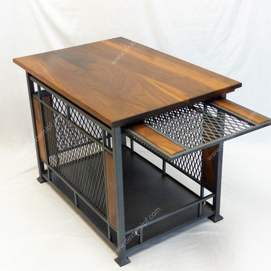 Raven Medium, Dog Crate Table, Modern Dog Crate, Dog Crate Furniture, Dog Kennel Furniture, Dog Crate End Table
