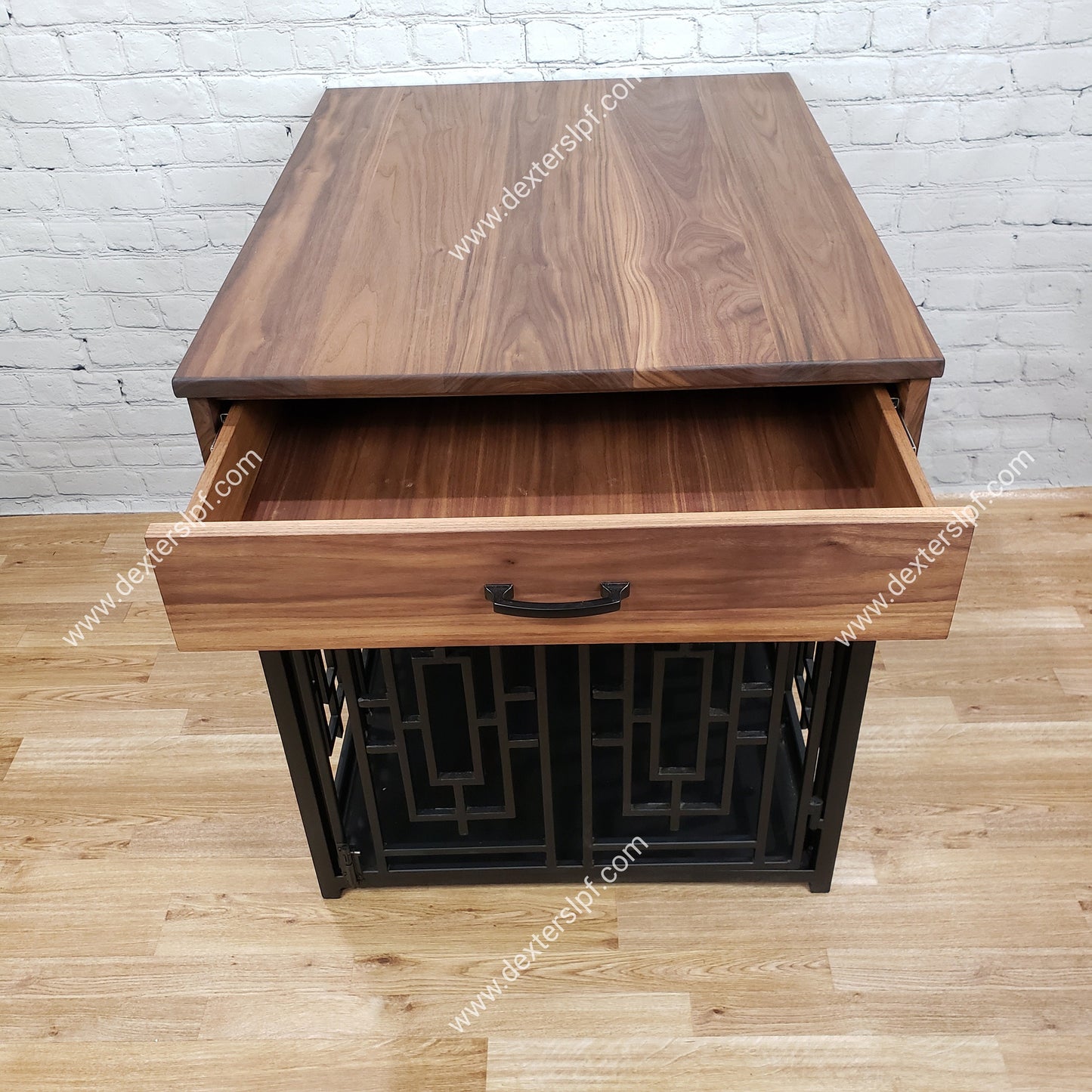 Daisy Large Dog Crate Table with Drawers | Modern Dog Furniture | Stylish Dog Crate