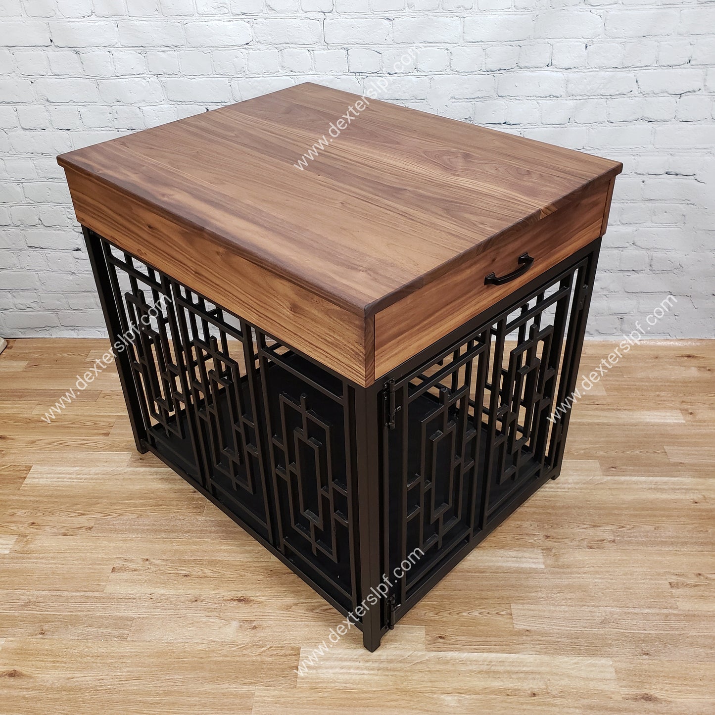 Daisy Large Dog Crate Table with Drawers | Modern Dog Furniture | Stylish Dog Crate