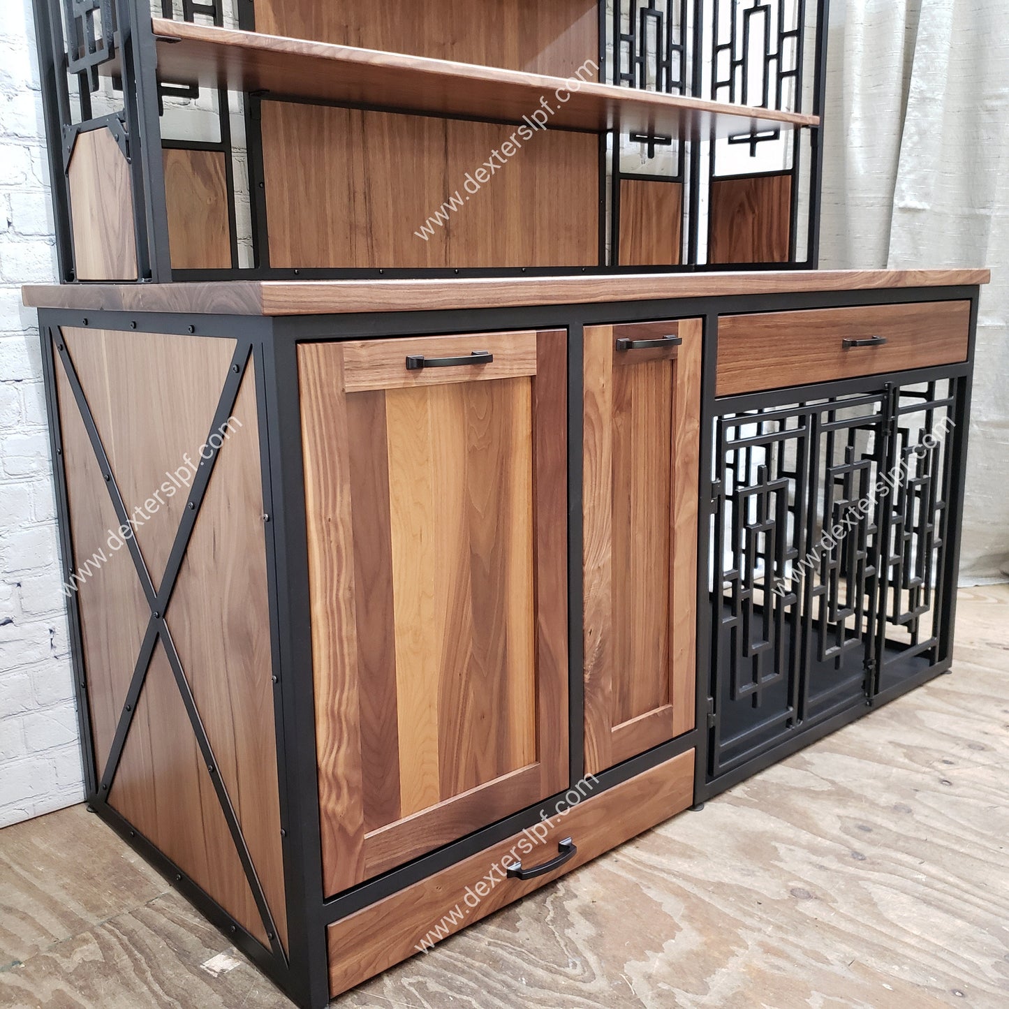 Daisy's Pet Hutch | Large Dog Feeding Station & Luxury Dog Crate Furniture