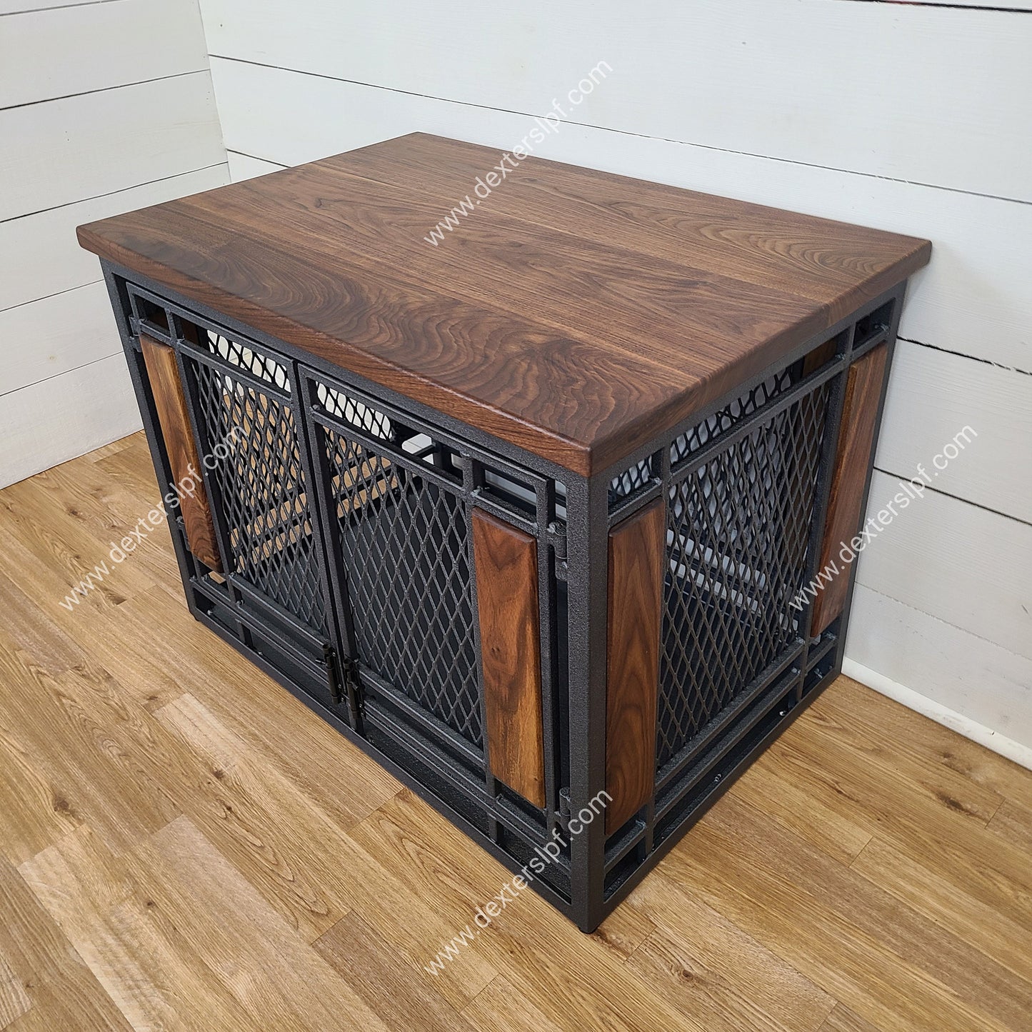 Raven Medium Option 2, Modern Dog Crate, Dog Crate Furniture, Dog Kennel Furniture, Dog Crate End Table
