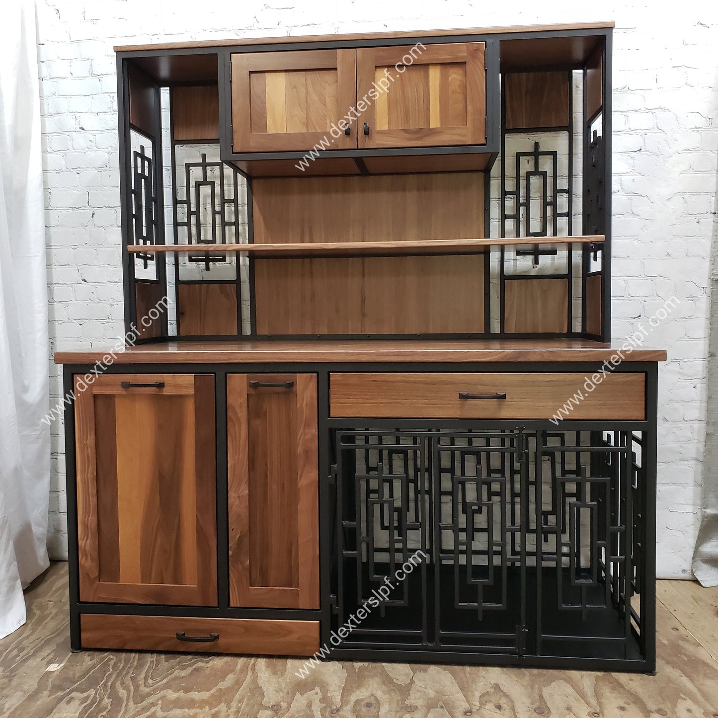 Daisy's Pet Hutch | Large Dog Feeding Station & Luxury Dog Crate Furniture