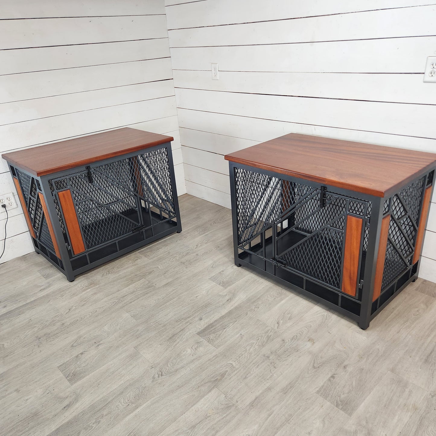 Remy Large Set | Modern Dog Crate Furniture | Dog Crate Table | Dog Kennel Furniture | Dog Crate End Table