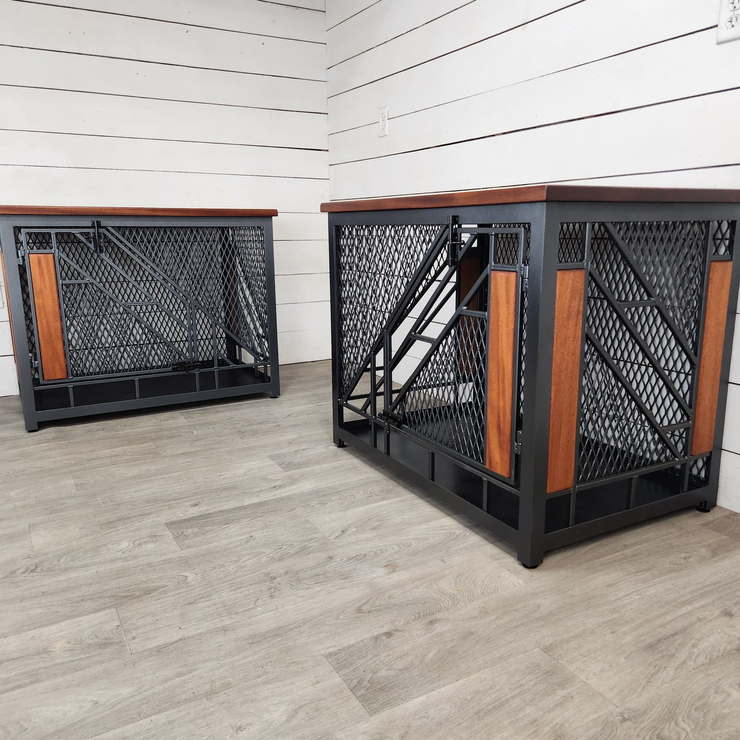 Remy Large Set | Modern Dog Crate Furniture | Dog Crate Table | Dog Kennel Furniture | Dog Crate End Table