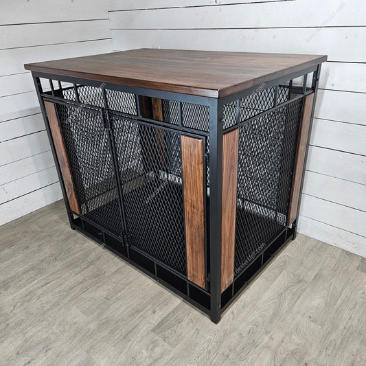 Raven XXX-Large Dog Crate Furniture | Modern XXL Dog Kennel with Industrial Design