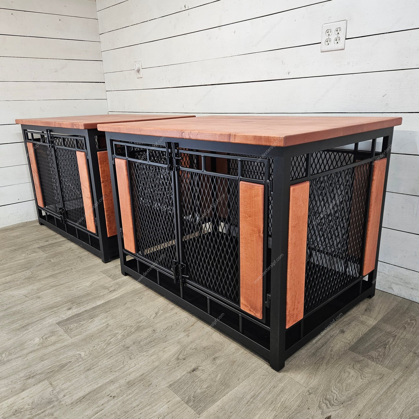 Raven X-Large Single Dog Crate (Set of 2) | Custom Luxury Pet Furniture