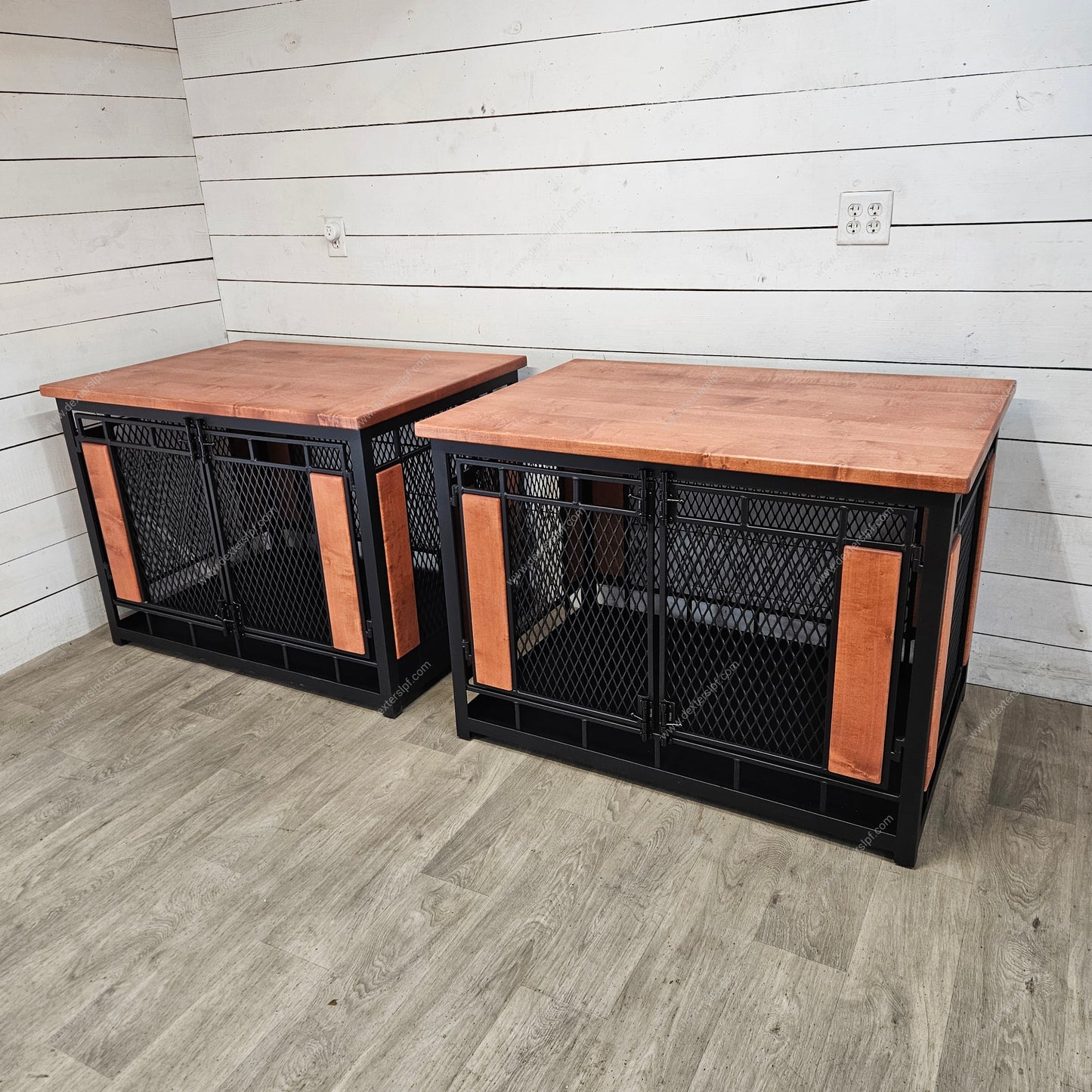 Raven X-Large Single Dog Crate (Set of 2) | Custom Luxury Pet Furniture