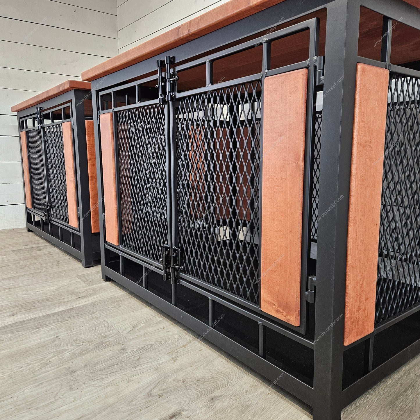 Raven X-Large Single Dog Crate (Set of 2) | Custom Luxury Pet Furniture