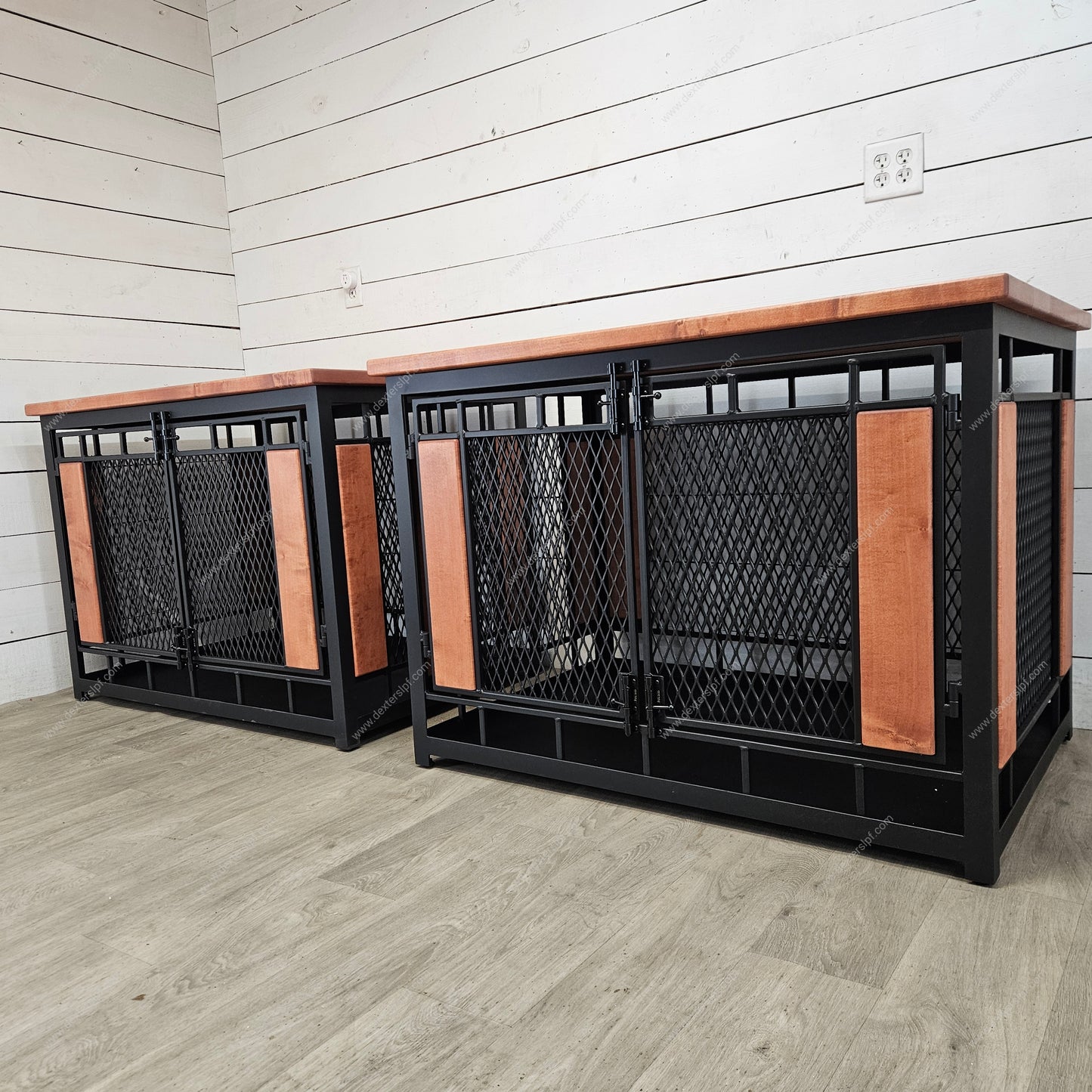 Raven X-Large Single Dog Crate (Set of 2) | Custom Luxury Pet Furniture