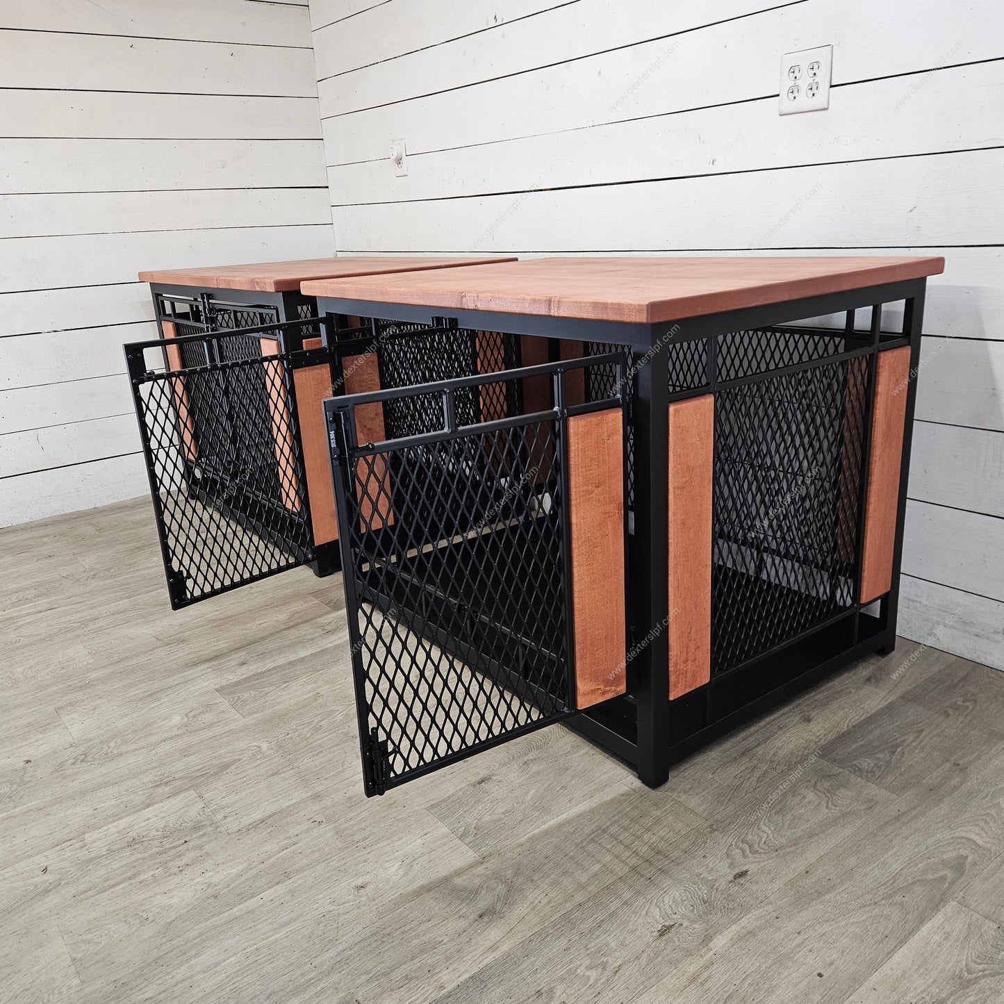 Raven X-Large Single Dog Crate (Set of 2) | Custom Luxury Pet Furniture