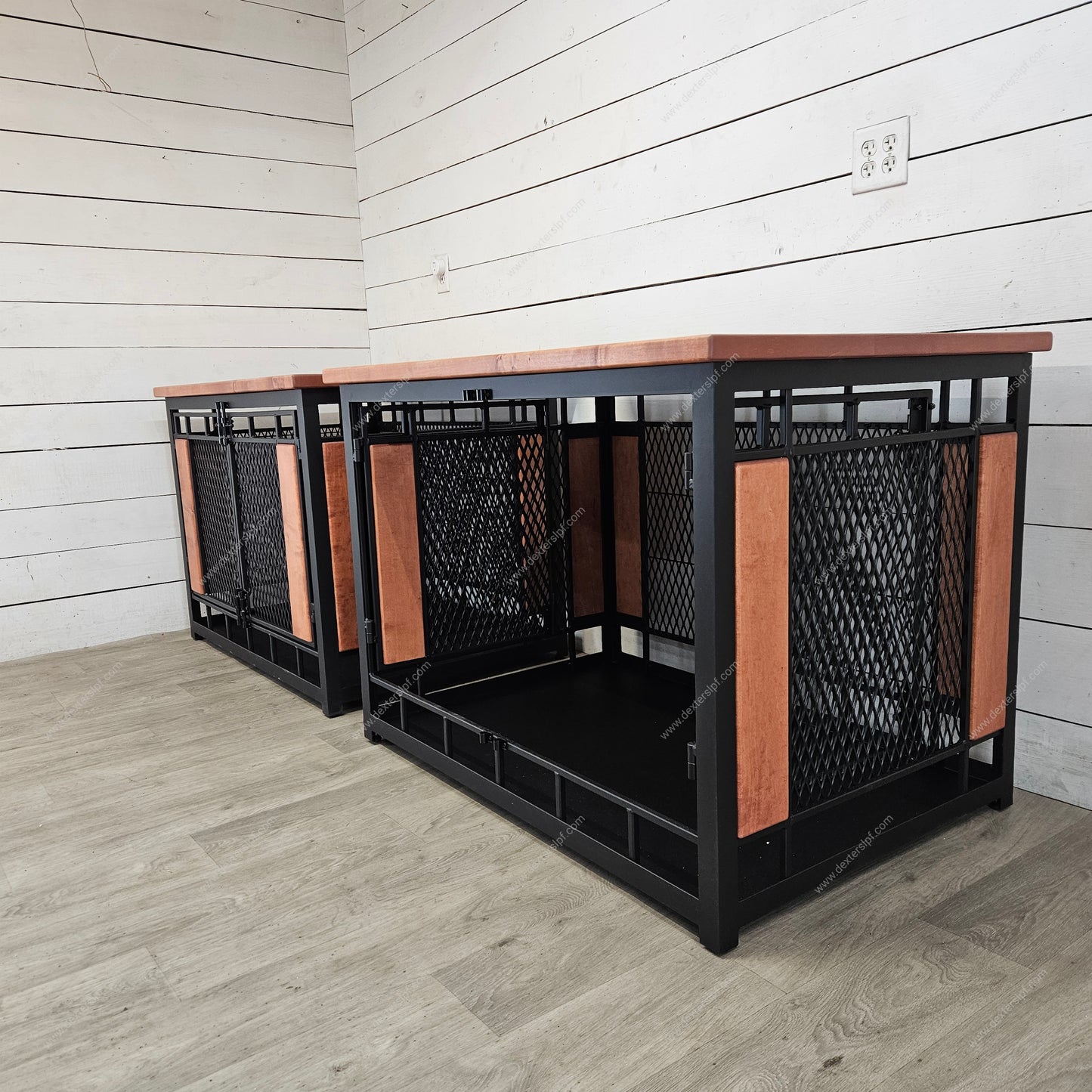 Raven X-Large Single Dog Crate (Set of 2) | Custom Luxury Pet Furniture