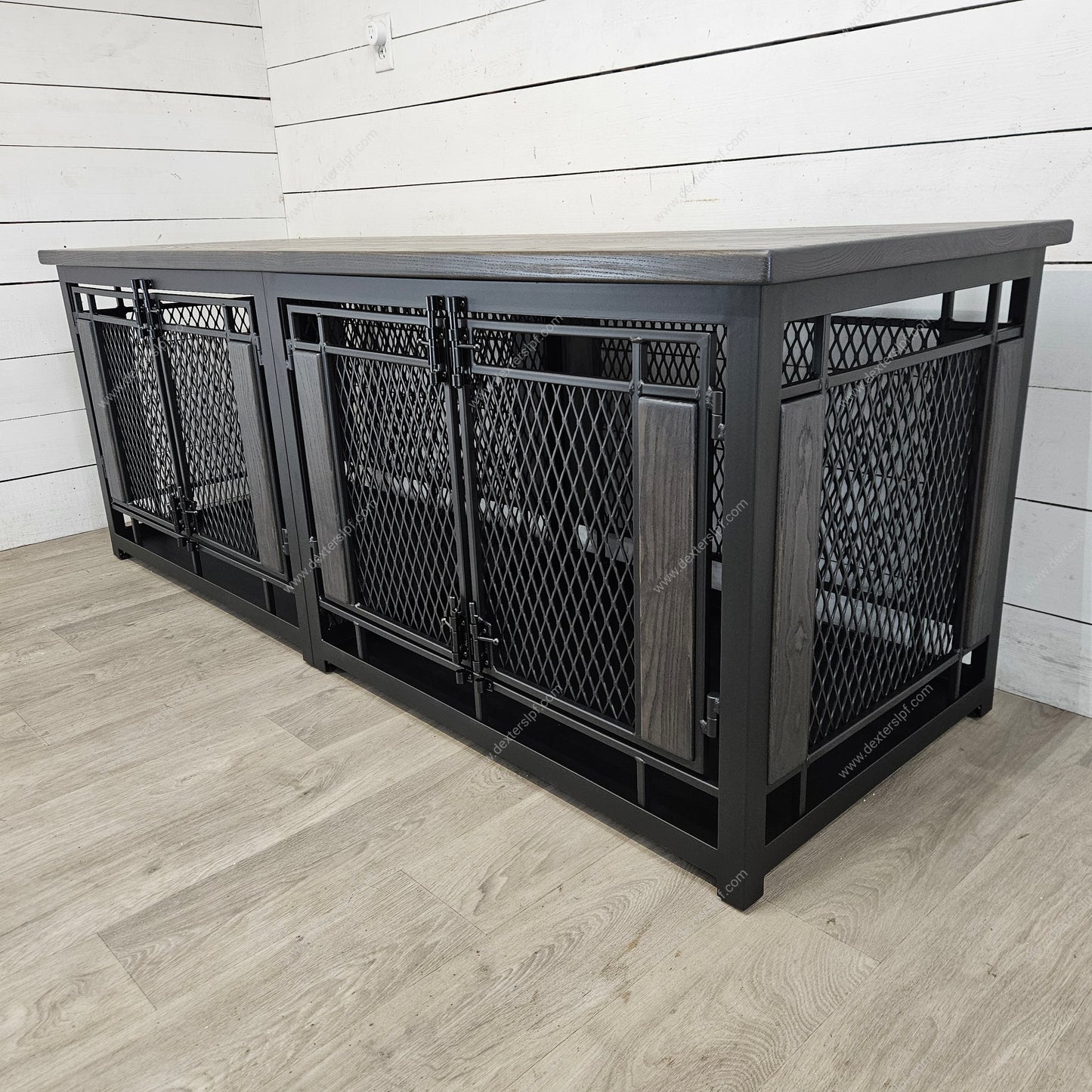 Raven Large Double Dog Crate Furniture