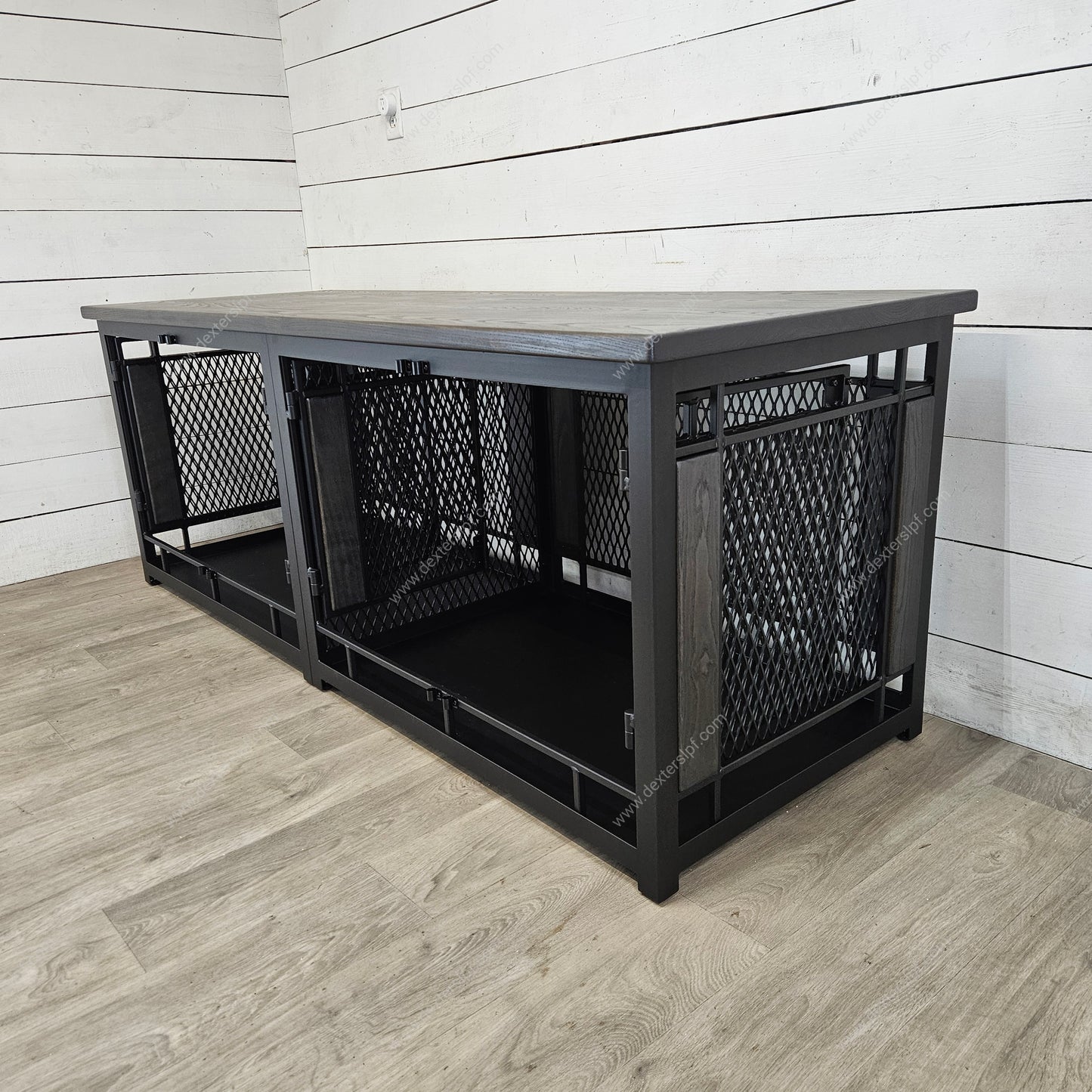 Raven Large Double Dog Crate Furniture