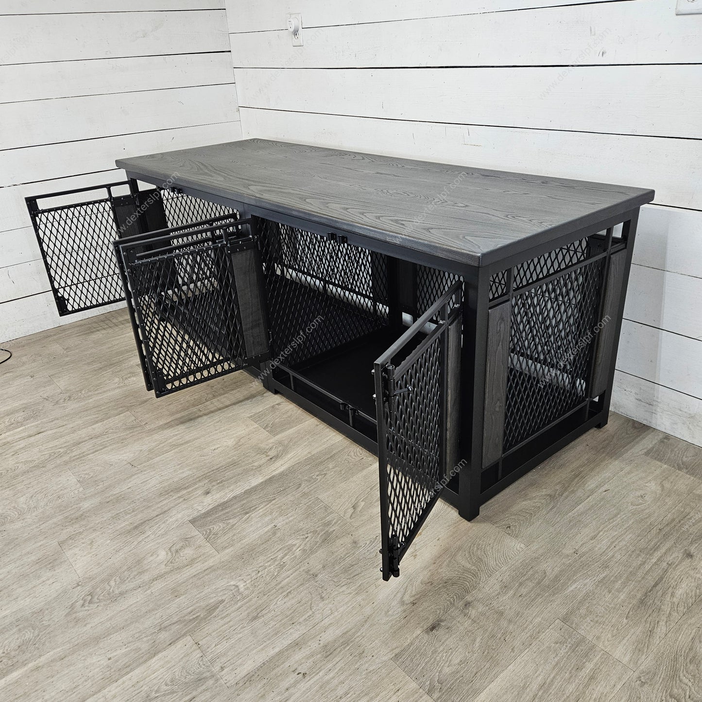 Raven Large Double Dog Crate Furniture