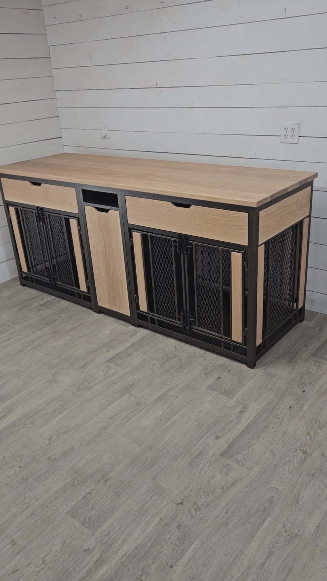 Finnian Large Double with Drawers, and Food Storage Drawer, Double