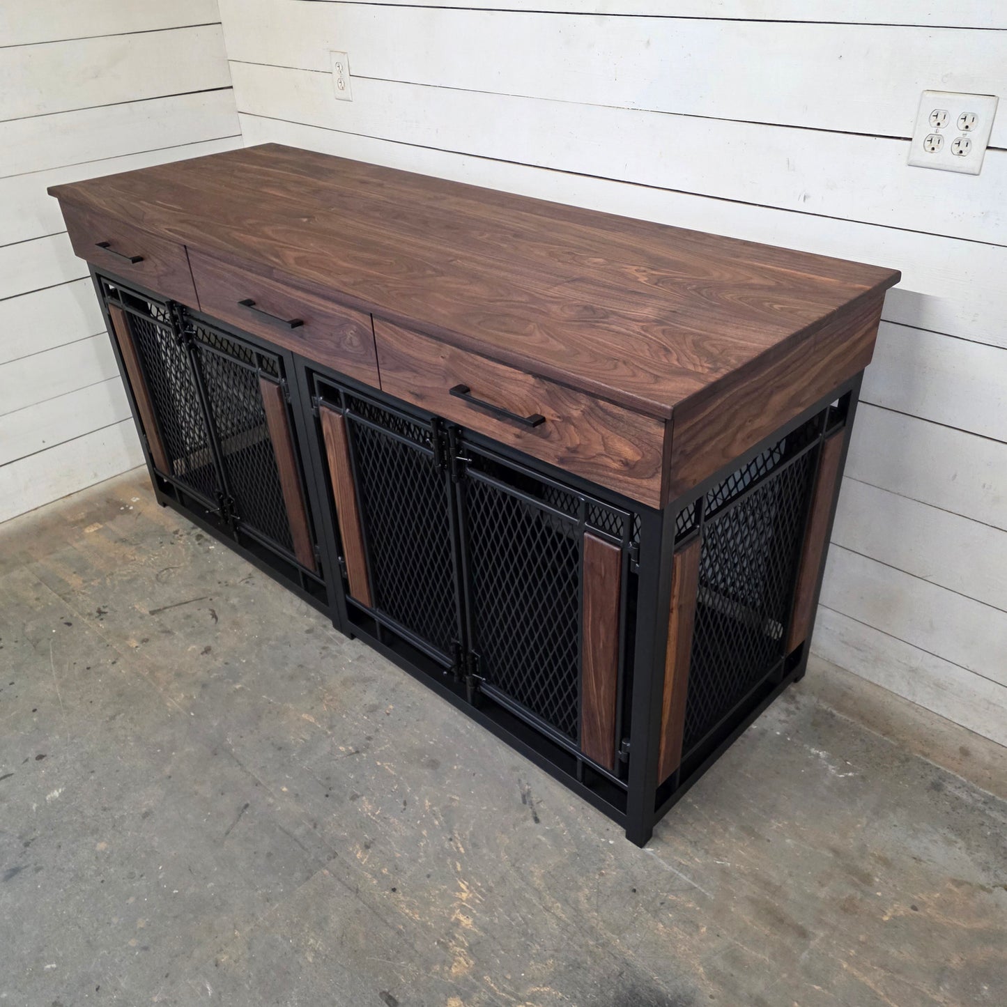 Final Payment for Raven Large Double Dog Crate Furniture | 3 Soft-Close Drawers