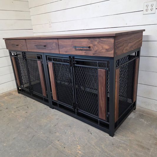Final Payment for Raven Large Double Dog Crate Furniture | 3 Soft-Close Drawers
