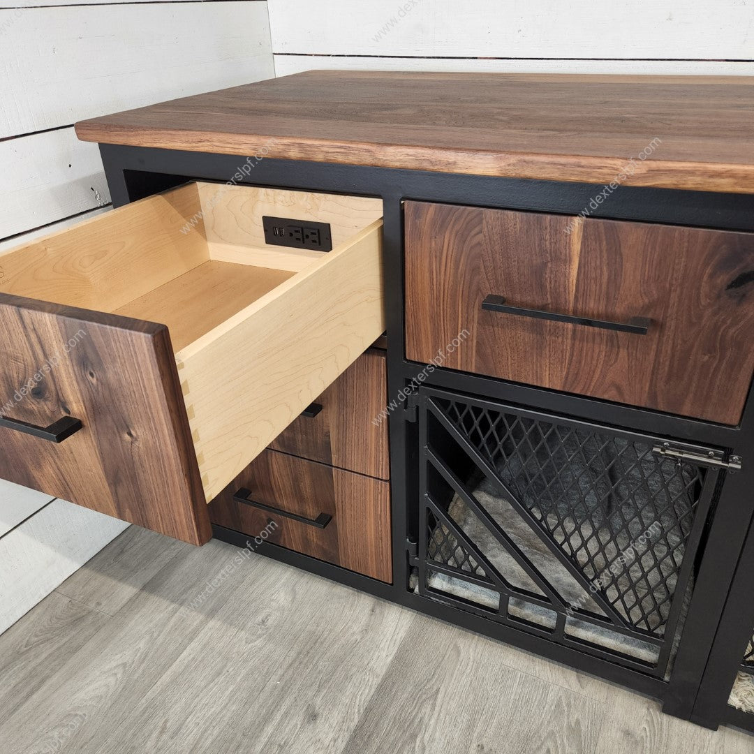 Remy X Large + Small Combo with Storage, Double Dog Crate Furniture