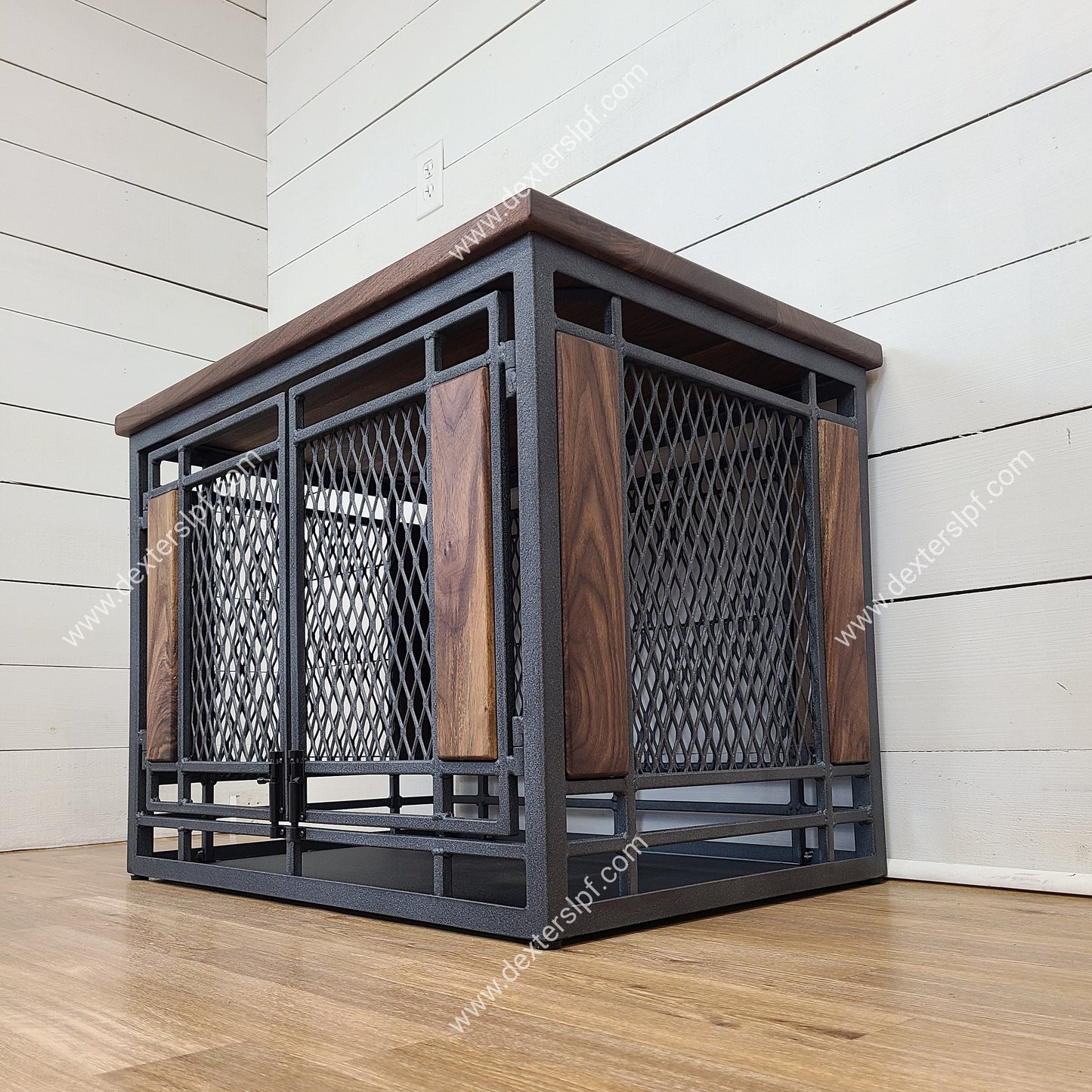 Raven Medium Option 2, Modern Dog Crate, Dog Crate Furniture, Dog Kennel Furniture, Dog Crate End Table