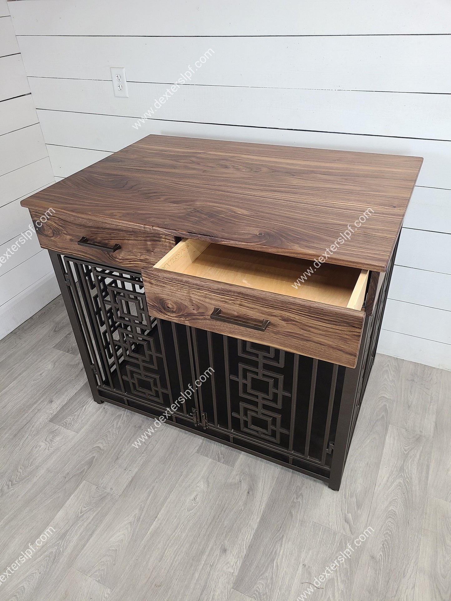 Sebby X-Large Dog Crate with Drawers | Modern Dog Furniture | Luxury Dog Kennel