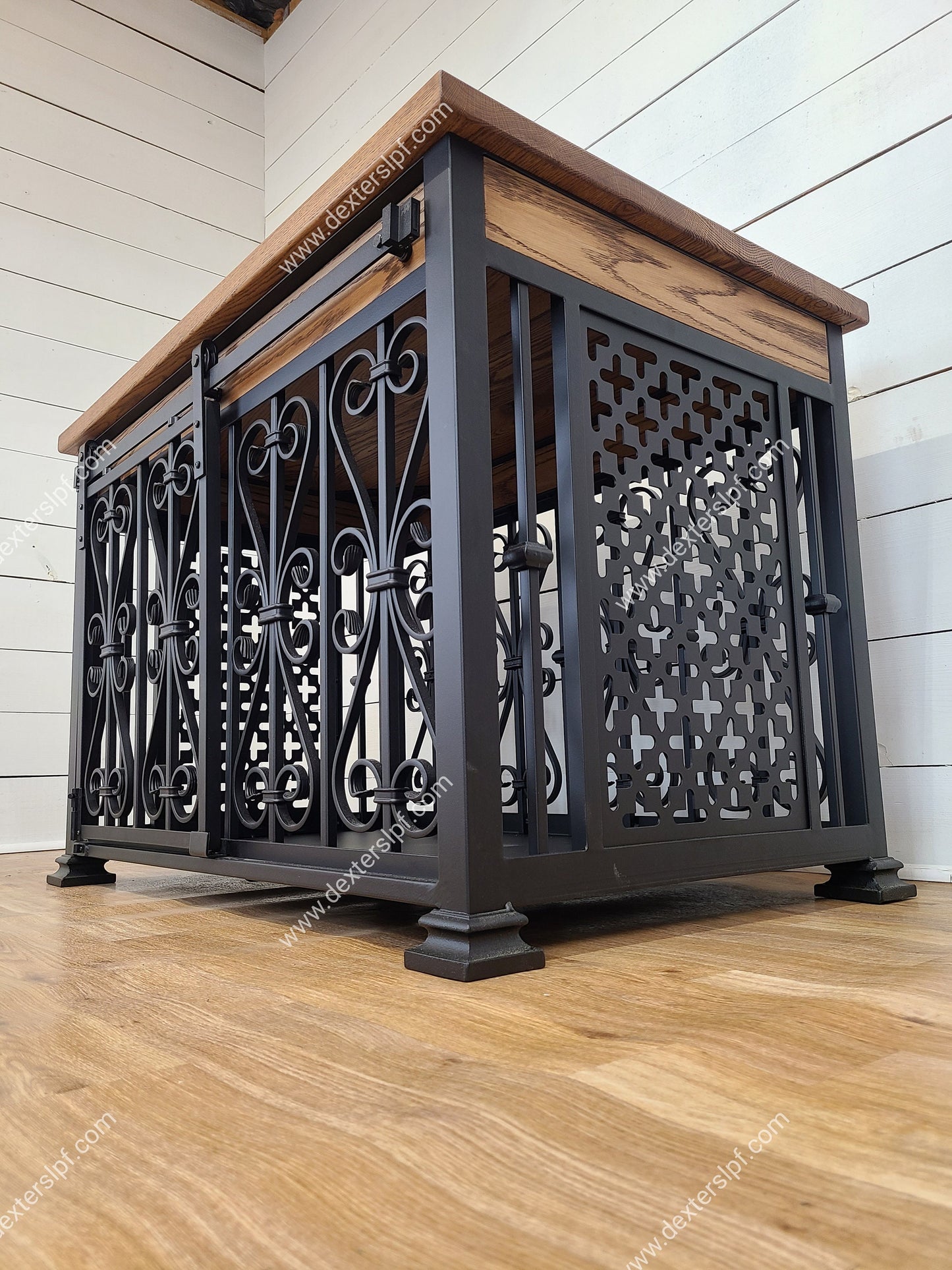 Bella Large Luxury Dog Crate with Sliding Door | Elegant Dog Kennel Furniture