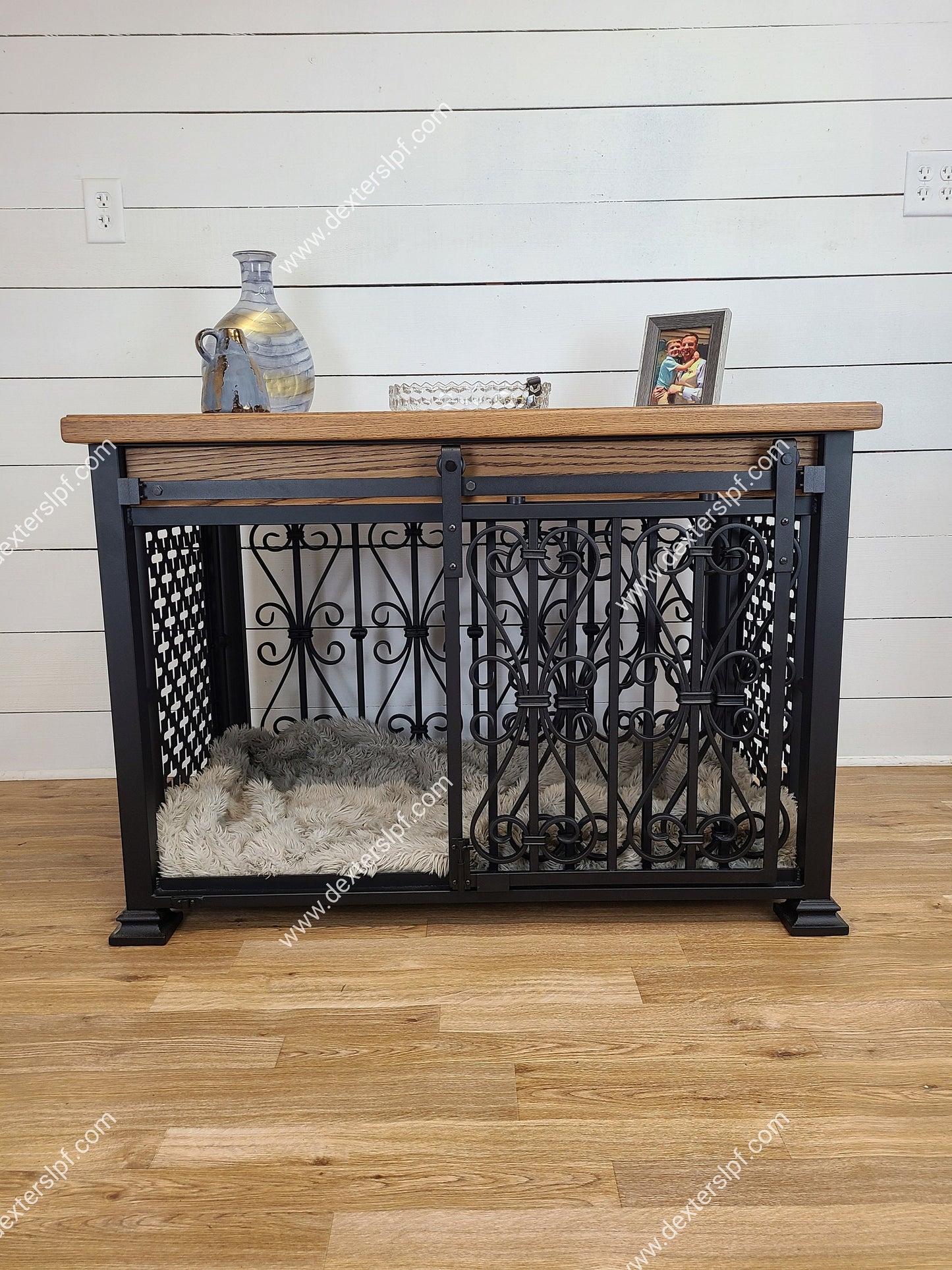 Bella Large Luxury Dog Crate with Sliding Door | Elegant Dog Kennel Furniture