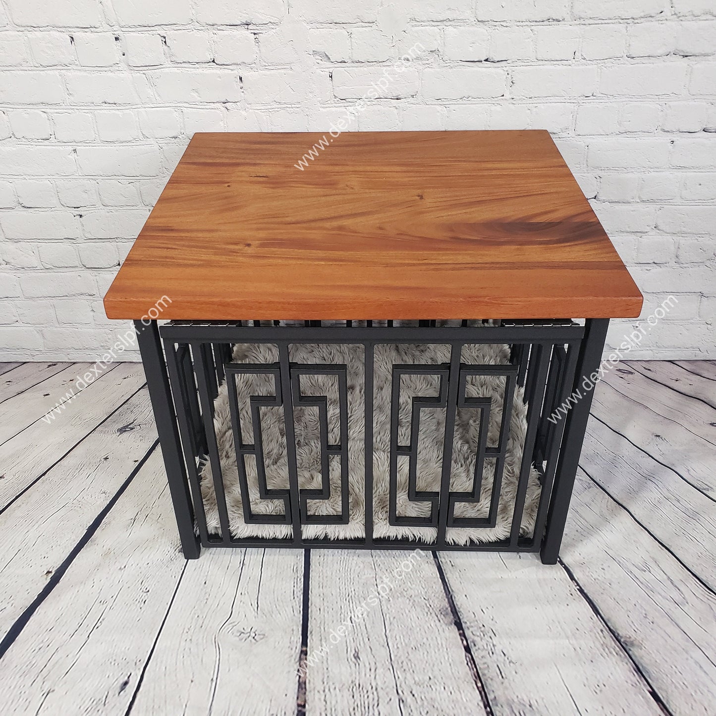 Layla Small Wide, Dog Crate Table, Modern Dog Crate, Dog Crate Furniture, Dog Kennel Furniture, Dog Crate End Table