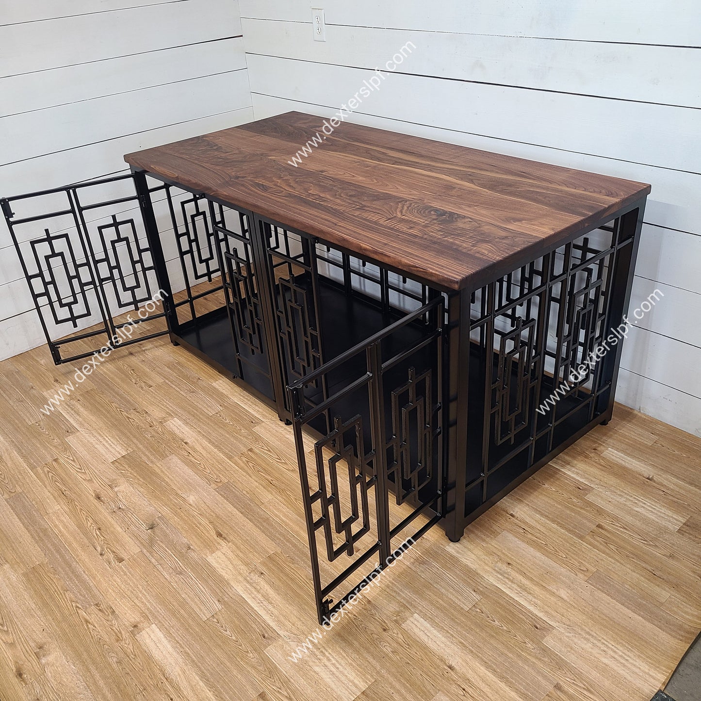 Daisy Large Double Dog Crate Furniture, Dog Kennel Furniture, Double Dog Crate, Dog Crate, Custom Dog Crate Furniture